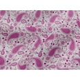 thumbnail image 5 of oneOone Viscose Jersey Pink Fabric Paisleys Quilting Supplies Print Sewing Fabric By The Yard 60 Inch Wide, 5 of 7