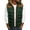 Green, variant on Men's Plus Size Outdoor Winter Vest Outerwear Hooded Padded Puffer Sleeveless Vest Gray 3XL
