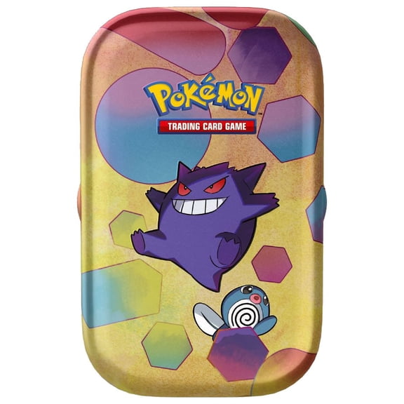 Scarlet & Violet Pokemon 151 Gengar & Poliwhirl Mini Tin Set (ENGLISH, 2 Booster Packs & More!)