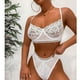 thumbnail image 2 of Conjunto de lencería para mujer, suave, elegante, de 2 piezas, sujetador y bragas de encaje para el día de San Valentín, 2 of 6