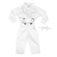 thumbnail image 2 of 1 Conjunto: Traje de caballero para baby shower: Traje de bebé niño con pajarita, camisa de vestir, tirantes y pantalones para bodas, fiestas y eventos formales. Tamaño: 90 cm., 2 of 5