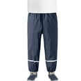 thumbnail image 2 of HBYJLZYG Rain Pants Kids, Thin Waterproof Full Length Pants Reusable Toddler Lightweight Single Layer Overpants Rainwear Boys Girls 3-4 Years, 2 of 3