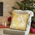 thumbnail image 4 of Couch Pillows Covers Hwkond Santa Claus Snowman Throw Pillow Cover Home Gold Christmas Throw Pillow Sofa Pillow Cushion,(Up to 25% Off)GoldB, 4 of 6