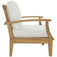 thumbnail image 4 of Modway Marina Modern Wood 3-Piece Conversation Set in Natural/White, 4 of 5