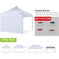thumbnail image 2 of Canopy SunWall 10x10 FT, 1 Pack Sidewall Only, No Frame or Top, White, 2 of 6