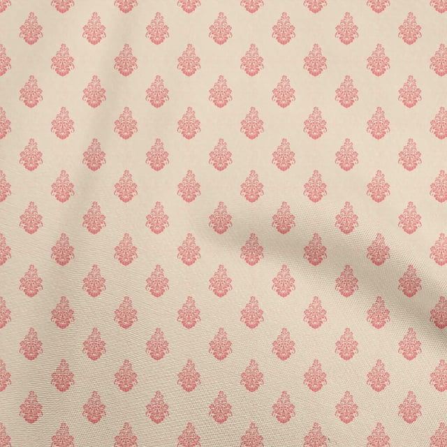 oneOone Cotton Flex Light Beige Fabric Block Craft Projects Decor Fabric Printed By The Yard 40 Inch Wide