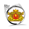 thumbnail image 1 of Naypyidaw Burma National Emblem Ring Adjustable Love Wedding Engagement, 1 of 3