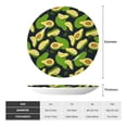 thumbnail image 2 of Gaeub Fresh Avocado Print Ceramic Plate,Dinner Plates,Bone China Decorative Plates with Display Stand,Art Ceramic Ornaments for Wall Hanging Decoration-10in, 2 of 6