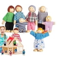 thumbnail image 4 of Doll House Dolls,Wooden Doll House People of 8 Figures,Home Decor Miniature People Set, Table Centerpieces Doll House Accessories for Living Room Bedroom, 4 of 6