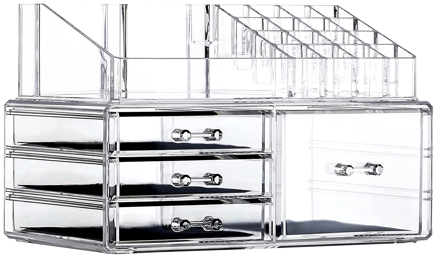 PIKADINGNIS Clear Makeup Storage Organizer Drawers Skin Care Large