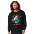 thumbnail image 5 of Sleepy Smurf Current Mood Tired Lazy Sweatshirt for Men or Women Brisco Brands S, 5 of 6