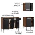 thumbnail image 4 of Cocina Integral Madesa Emilly Free 169cm Marrón/Negro, 4 of 7