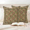 thumbnail image 2 of Pack of 2 Sage Green Boho Outdoor Pillow Covers Decorative, Waterproof Pillow Protector, Vintage Ethnic Tribe Abstract Art Floral Throw Pillowcases Accent Cushion Cases for Patio Couch Sofa 26"x26", 2 of 8