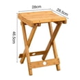 thumbnail image 2 of large Nanzhu Folding Stool Portable Solid Bamboo Outdoor Fishing, 2 of 5