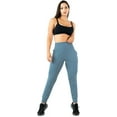 thumbnail image 2 of LMB high waisted joggers for women for casual, yoga and, workout wear - women joggers with pockets - Xtra Small - Blue, 2 of 5