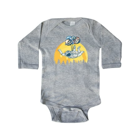 

Inktastic Astronaut Moon Space Travel Gift Baby Boy or Baby Girl Long Sleeve Bodysuit