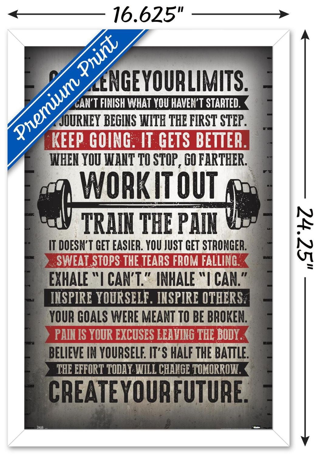 Challenge Your Limits Wall Poster