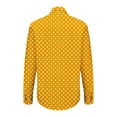 thumbnail image 5 of Women's Blouses & Button-Down Shirts! Comdrip Womens Long Sleeve Button Down Shirts Casual Blouse Tops Spring Fashion 2025 Womens Button Down Blouse Yellow 3XL, 5 of 8