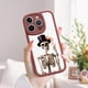 thumbnail image 3 of Adopte la simplicidad y la protección con una funda minimalista de TPU a prueba de golpes con estampado de dibujos animados para iPhone, 3 of 4