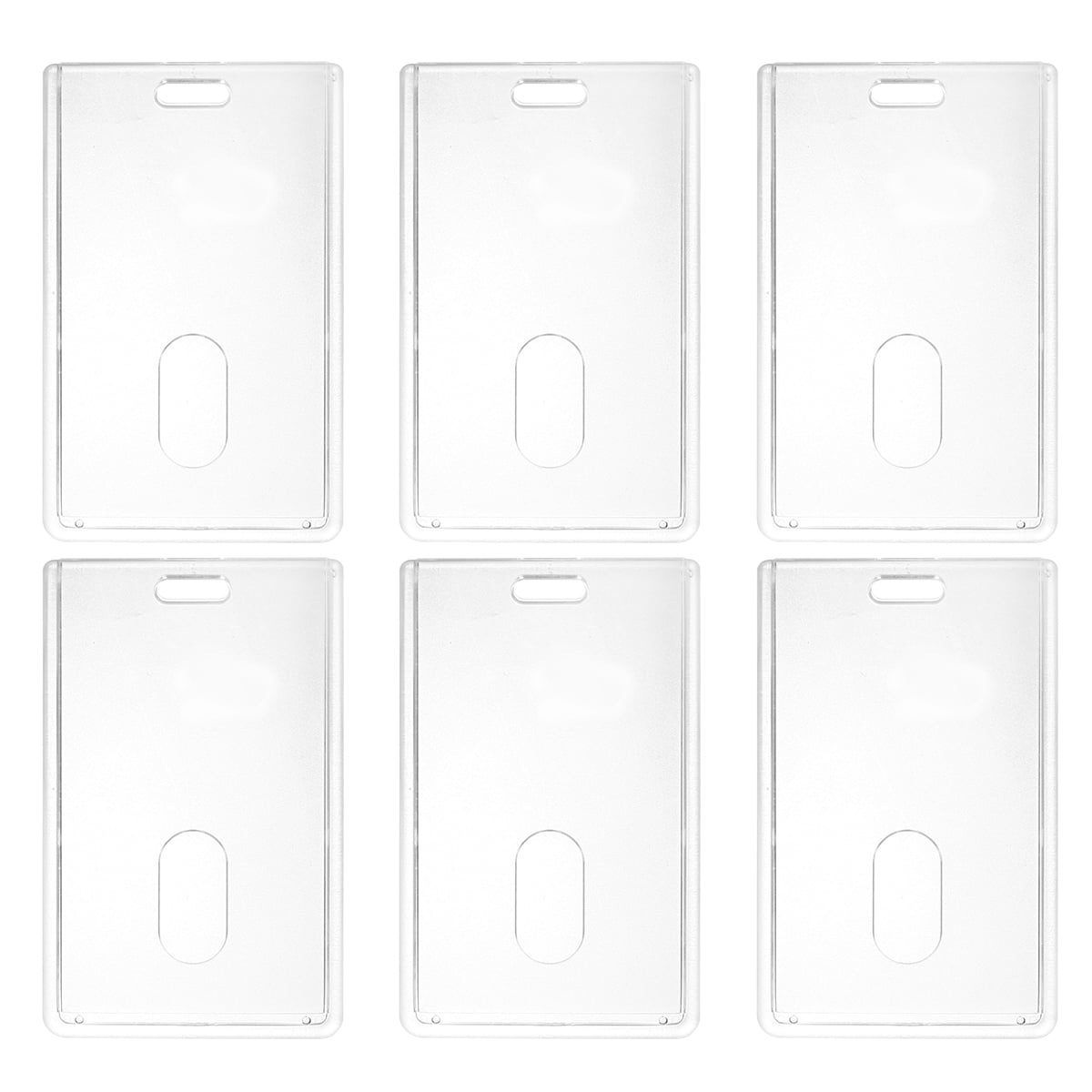 Business badge holder 6pcs Vertical Acrylic Business Badge Holders