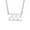 222-Silver, variant on Angel Number 444 Necklace for Women Stainless Steel Pendant Choker Chain Numerology Jewelry Gold