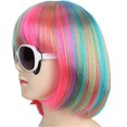 thumbnail image 2 of Fashion Colorful Short Straight Halloween Wig Women Girls Replacement Cosplay Costume Wig, 2 of 2