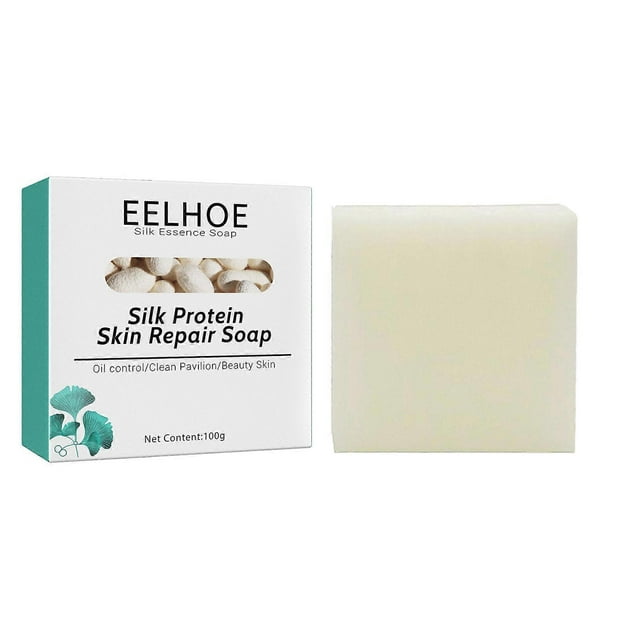Goat Milk Soap Natural Organic Silk Protein Soap Mites Acne Remove Tender