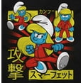thumbnail image 2 of Smurfs Cute Kung Fu Smurfette Otaku Women's Graphic T Shirt Tees Brisco Brands S, 2 of 5