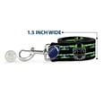 thumbnail image 6 of Buckle-Down Pet Leash, Dog Leash, Football Helmet Stripe Black Neon Green Blue, 4 Feet Long 1.0 Inch Wide, 6 of 6
