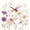 White Pink, variant on Erosebridal Rustic Dragonfly Shower Curtain 72Wx72L,Watercolor Flowers Bathroom Curtain,White Blue
