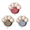 thumbnail image 4 of Advancent De Pata De Oso, Juego De Vajilla Para Niños, De Pata De Oso De Silicona Para Picnics Resistente Al Calor Y Duradero. Mostrada Verde militar, 4 of 6