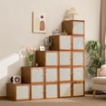 thumbnail image 6 of GIATUEE Solid Wood Stacking Cabinet with Doors - Large Capacity Storage Organizer for Clothing, Bedding & Home | Dust-Proof, Mildew-Proof & Easy to Assemble, Original Color, 6 of 10