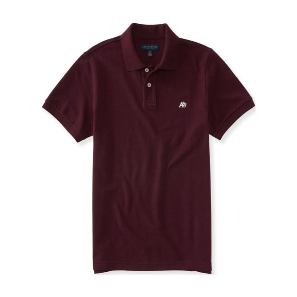 Aeropostale A87 - Polo de rugby para hombre, color morado, mediano Aeropostale polo, rugbi