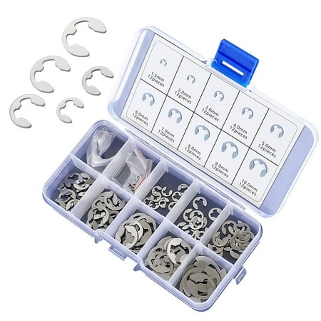 

120pcs snap ring combination set 304 stainless steel ring for open shaft