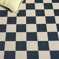 thumbnail image 6 of SAFAVIEH Courtyard Talbot Checkered Indoor/Outdoor Area Rug, Navy/Beige, 4' x 5'7", 6 of 8