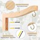 thumbnail image 1 of T Shaped Plant Hooks 7.55 Inch Wooden Wall Mounted Plant Bracket, 1 of 1