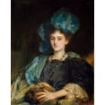 thumbnail image 2 of Sargent, John Singer 26x32 Black Ornate Wood Framed with Double Matting Museum Art Print Titled - Portrait of Miss Katherine Elizabeth Lewis, 2 of 4