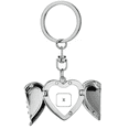 thumbnail image 1 of Keyboard Symbol X Art Deco Fashion Heart Angel Wing Key Chain Holder, 1 of 3