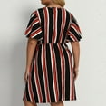 thumbnail image 6 of Aloohaidyvio Dresses Plus Size,Women Plus Size Summer Casual Short Sleeve V Neck Printed Sleeve Dresses Loose Dress, 6 of 6