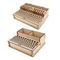 thumbnail image 1 of 2 Sets Leathercraft Punch Stamp Tool Soporte Soporte Organizador Organizador Caja De Almacenamiento Rack Soledad Caja de almacenamiento de madera, 1 of 10