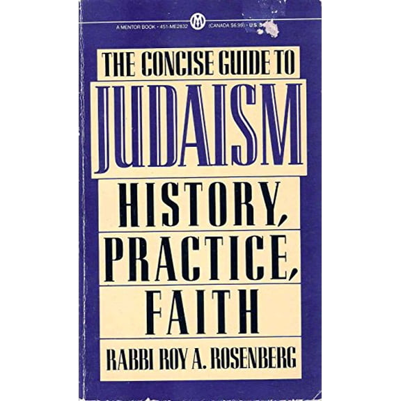 Pre-Owned Rosenberg Roy A. : Concise Guide to Judaism (Mentor Series) Paperback