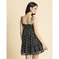 thumbnail image 3 of Moomaya Women Printed Mini Dress, Strappy Shoulders Tiered Short Summer Dress, 3 of 9