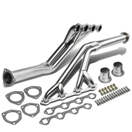 Ford Stainless Steel Power Exhaust System - For 1964 to 1970 Ford Mustang High -Performance 8 -2 -1 Design 2 -PC Stainless Steel Exhaust Header Kit 65 66 67 68 69