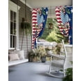 thumbnail image 4 of nqOlkjepod Outdoor Curtains for Patio Waterproof, 4th of July Outdoor Privacy Panels Grommet, Red Blue Striped Stars Independence Day Blackout Outside Curtains for Porch/Cabana 54"x84", 2 Panels, 4 of 8
