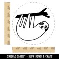 thumbnail image 2 of Sweet Sloth Hanging from Tree Self-Inking Rubber Stamp Ink Stamper - Black Ink - Large 1-1/2 Inch, 2 of 7
