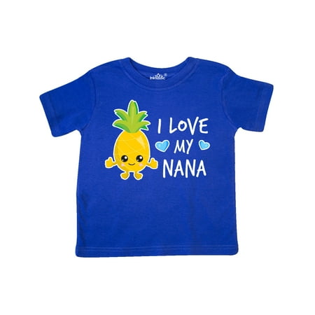

Inktastic I Love My Nana with Pineapple Gift Toddler Boy Girl T-Shirt