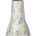 thumbnail image 5 of DecMode 21" Handmade Mosaic Inspired White Mother of Pearl Vase with Pastel Blue and Pink Accents, 5 of 11