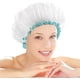 thumbnail image 1 of Gorro de ducha para mujer (blanco), gorro de baño forrado, de gran tamaño, impermeable, reutilizable, lavable JM, 1 of 5