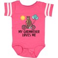 thumbnail image 3 of Inktastic My Godmother Loves Me Bear Boys or Girls Baby Bodysuit, 3 of 5