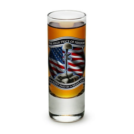 

Shot Glasses – US Marine Corps Gifts for Men or Women – High Price Of Freedom Shot Glasses – USMC Glass Shot Glass with Logo (2 Oz)